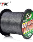 Ftk Braided Wire 300M Pe Braided Fishing Line 0.4-6.0 Code 4 Strands 8Lb 10Lb-FTK Official Store-gray300M-0.4-Bargain Bait Box