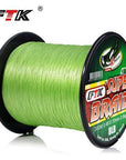 Ftk Braided Wire 300M Pe Braided Fishing Line 0.4-6.0 Code 4 Strands 8Lb 10Lb-FTK Official Store-green300M-0.4-Bargain Bait Box