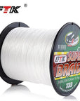 Ftk Braided Wire 300M Pe Braided Fishing Line 0.4-6.0 Code 4 Strands 8Lb 10Lb-FTK Official Store-white300M-0.4-Bargain Bait Box