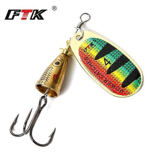 Ftk I Pc Spinner Fishing Lure Mid Depth Blade Runs 0.6-1.2M Spoon Fishing-FTK Official Store-size4-Bargain Bait Box