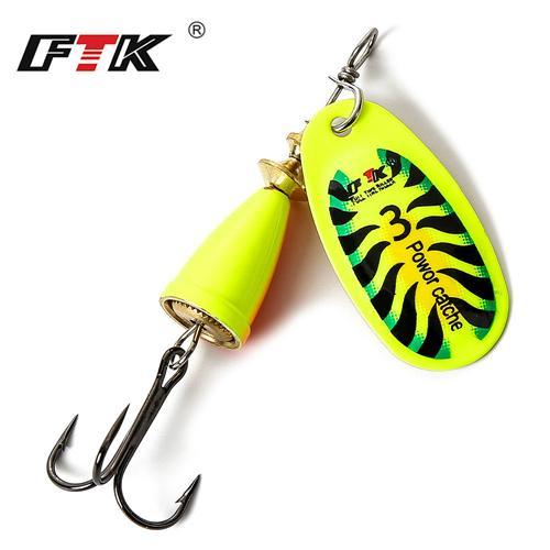 Ftk I Pc Spinner Fishing Lure Water Depth 0.6-1.2M Spoon Fishing Baits With-FTK Official Store-size3-Bargain Bait Box