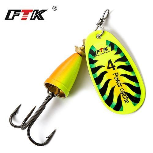 Ftk I Pc Spinner Fishing Lure Water Depth 0.6-1.2M Spoon Fishing Baits With-FTK Official Store-size4-Bargain Bait Box
