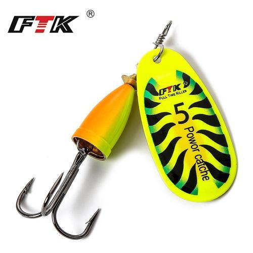 Ftk I Pc Spinner Fishing Lure Water Depth 0.6-1.2M Spoon Fishing Baits With-FTK Official Store-size5-Bargain Bait Box