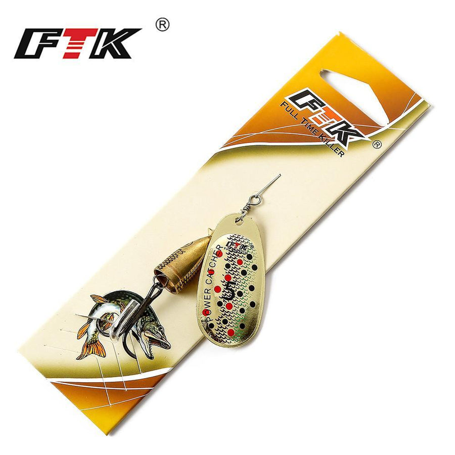 Ftk I Pc Spoon Fishing Lure Size 3#-5# Water Depth 0.6-1.2M Spinner Fishing-FTK Official Store-size3-Bargain Bait Box