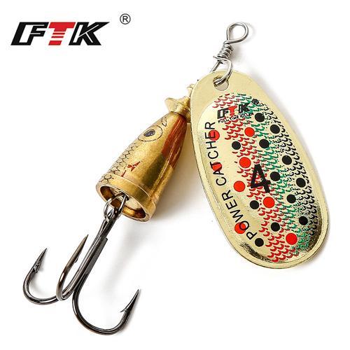 Ftk I Pc Spoon Fishing Lure Size 3#-5# Water Depth 0.6-1.2M Spinner Fishing-FTK Official Store-size4-Bargain Bait Box
