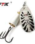 Ftk Mepps Fishing Hook Ringed Barbed Hook Spinner Bait Spoon Treble Hooks Fotged-FTK koko Store-4-Bargain Bait Box