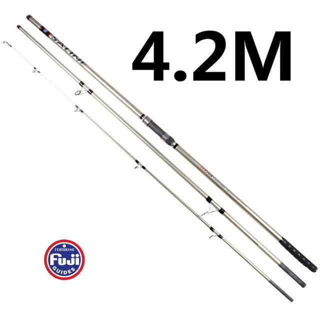 Fuji Accessories 4.2/4.5M 3 Sections Carbon Surf Fishing Rod Distance Throwing-Baitcasting Rods-Asian fishing Store-White-Bargain Bait Box
