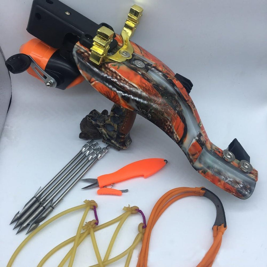 Full Set Fishing Slingshot Shooting Hunting Slingshot Catapult Arrow B –  Bargain Bait Box