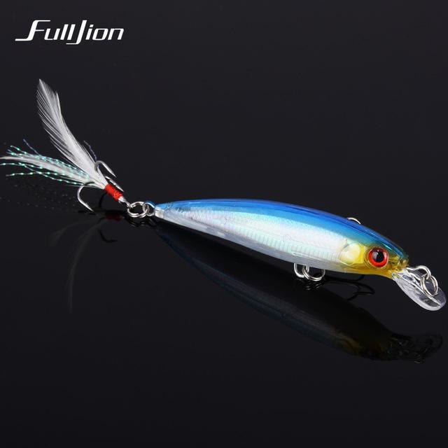 Fulljion 1Pcs Fishing Lures Float Minnow Wobblers Crankbait Artificial Hard-Ali Fishing Store-04-Bargain Bait Box