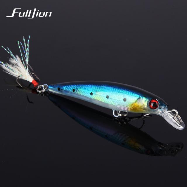 Fulljion 1Pcs Fishing Lures Float Minnow Wobblers Crankbait Artificial Hard-Ali Fishing Store-09-Bargain Bait Box