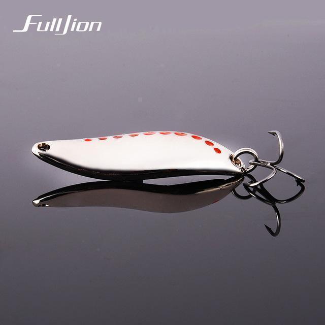 Fulljion 1Pcs Fishing Lures Metal Spinner Spoon Fishing Lure Hard Baits-Ali Fishing Store-Silver 10g-Bargain Bait Box