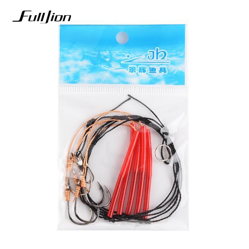 Fulljion 3Pcs/Set Fishhooks Swivel For Fly Fishing Tackle String Hook Set-Ali Fishing Store-10-Bargain Bait Box