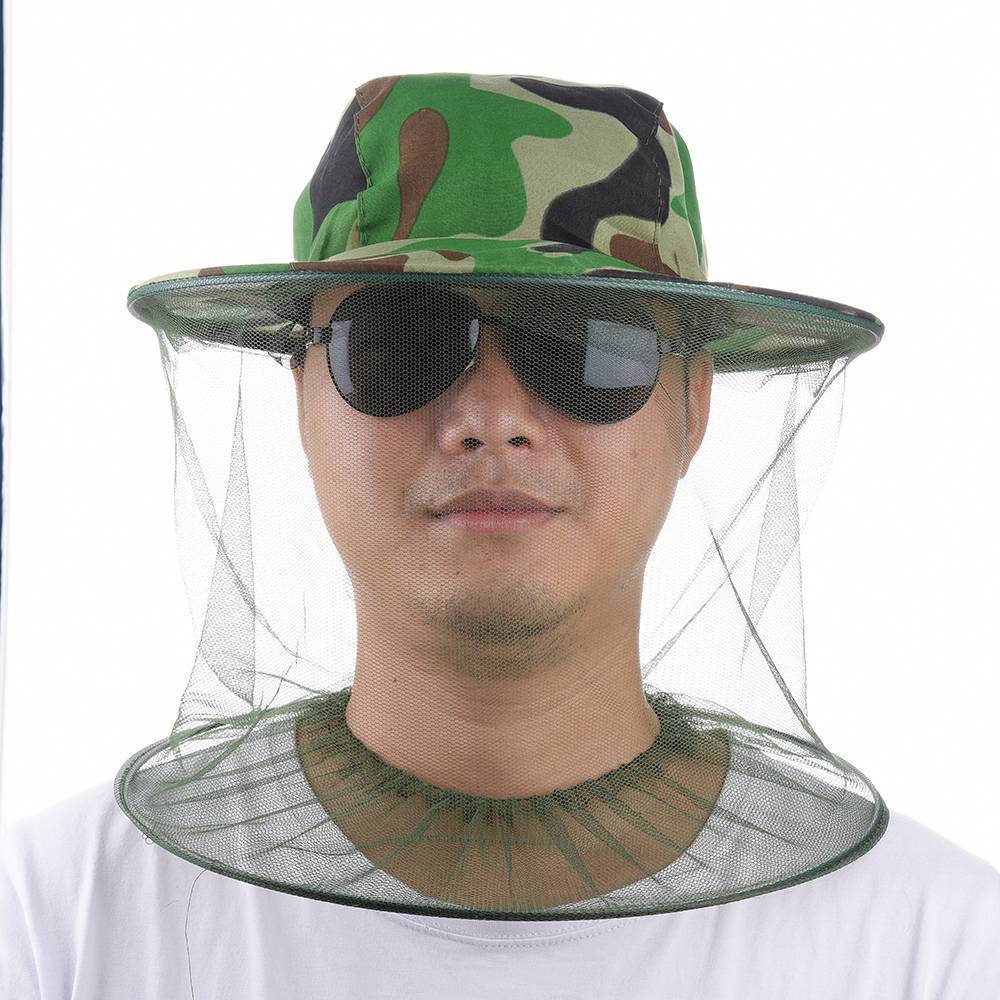 Fulljion Fishing Caps Mosquito Hats With Net Mesh Head Face Protector Block-Ali Fishing Store-Bargain Bait Box