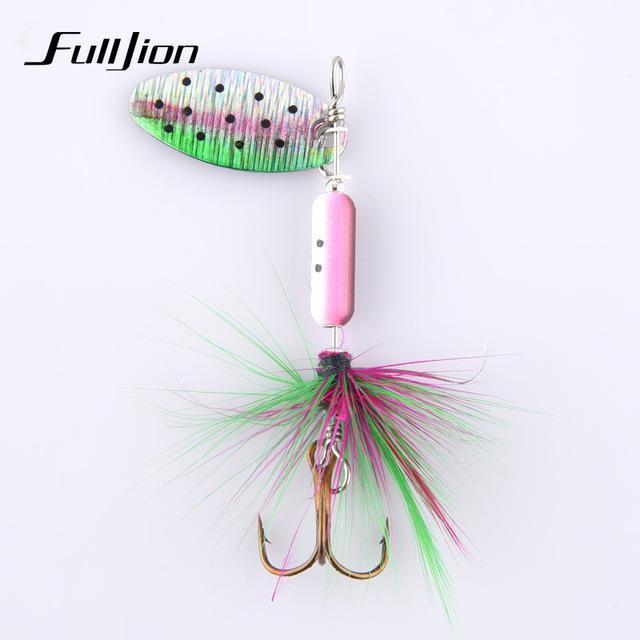 Fulljion Fishing Lures Wobbers Hand Spinner Shone Sequin Spoon Baits Crankbait-Ali Fishing Store-2-Bargain Bait Box
