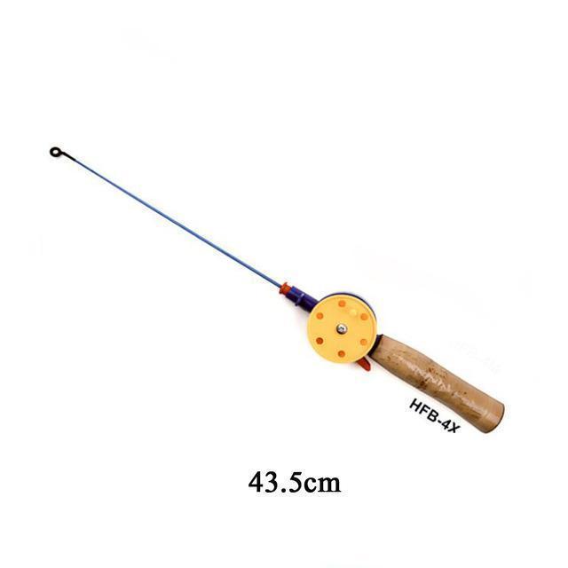 Fulljion Winter Ice Fishing Rods With Reels Softwood Handle For Fishing-Ali Fishing Store-Brown-Bargain Bait Box