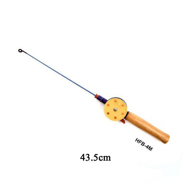 Fulljion Winter Ice Fishing Rods With Reels Softwood Handle For Fishing-Ali Fishing Store-Light Yellow-Bargain Bait Box