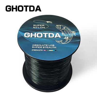 Ghotda 1Pc 1000M Nylon Fishing Line 2Kg-13Kg Monofilament Japan Material-HD Outdoor Equipment Store-Black-1.0-Bargain Bait Box
