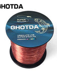 Ghotda 1Pc 1000M Nylon Fishing Line 2Kg-13Kg Monofilament Japan Material-HD Outdoor Equipment Store-Brown-1.0-Bargain Bait Box