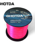 Ghotda 1Pc 1000M Nylon Fishing Line 2Kg-13Kg Monofilament Japan Material-HD Outdoor Equipment Store-Pink-1.0-Bargain Bait Box