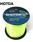 Ghotda 1Pc 1000M Nylon Fishing Line 2Kg-13Kg Monofilament Japan Material-HD Outdoor Equipment Store-Yellow-1.0-Bargain Bait Box