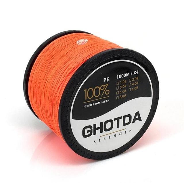 Ghotda The 1000M 18-80Lb Pe Multifilament Super Braided Fishing Line Carp-HD Outdoor Equipment Store-Orange-1.0-Bargain Bait Box