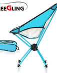 Gleegling Ultra Light Folding Fishing Chair Folding Chair Backpack Camping-GLEEGLING Store-Light Blue-Bargain Bait Box