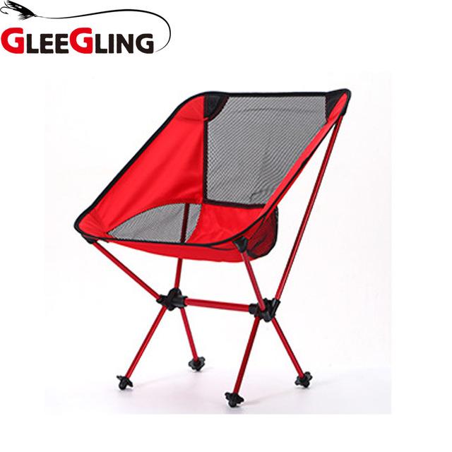 Gleegling Ultra Light Folding Fishing Chair Folding Chair Backpack Camping-GLEEGLING Store-Red-Bargain Bait Box