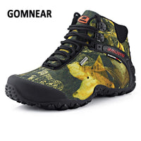 Gomnear Men Waterproof Hiking Shoes Anti-Skid Fishing Boots Mountain Climbing-upward Store-Khaki-7.5-Bargain Bait Box