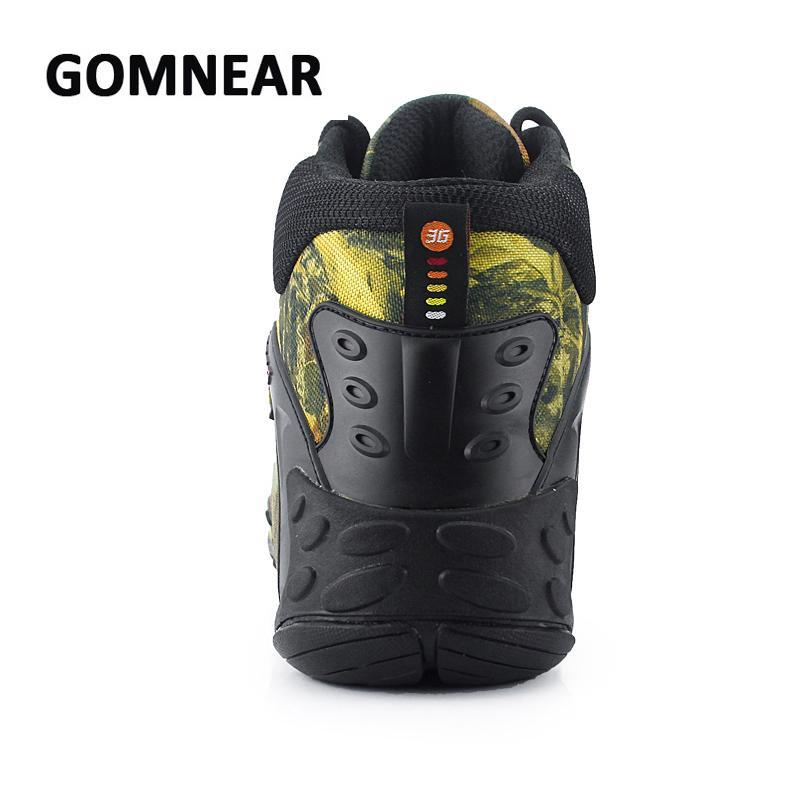 Gomnear Men Waterproof Hiking Shoes Anti-Skid Fishing Boots Mountain Climbing-upward Store-Khaki-7.5-Bargain Bait Box