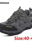 Gomnear Men'S Hiking Shoes Big Size Outdoor Mountain Trekking Shoes Male-GOMNEAR Official Store-Gray-7-Bargain Bait Box