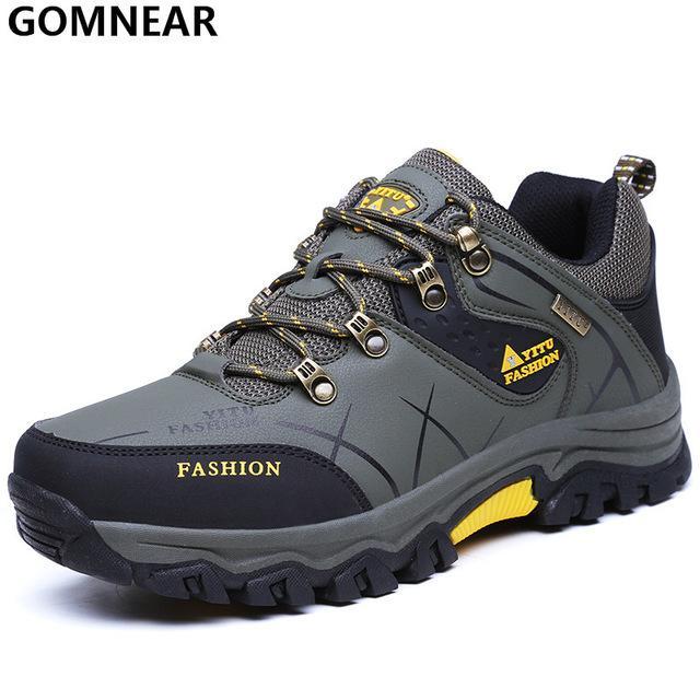 Gomnear Men'S Top Qulity Antiskid Hiking Shoes Climbing Mountain Athletic-GOMNEAR Official Store-Army Green-6.5-Bargain Bait Box