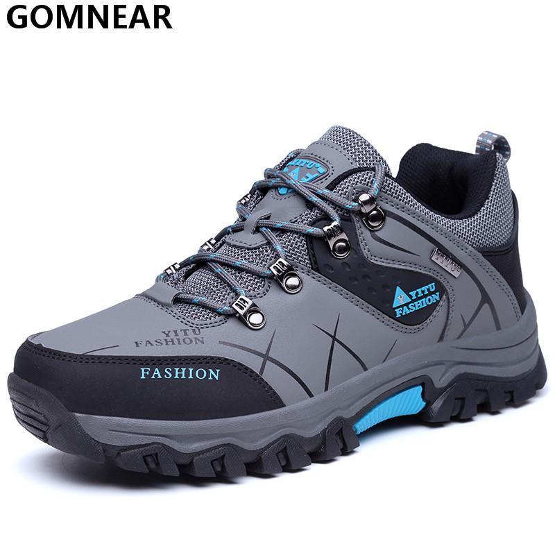 Gomnear Men'S Top Qulity Antiskid Hiking Shoes Climbing Mountain Athletic-GOMNEAR Official Store-Brown-6.5-Bargain Bait Box