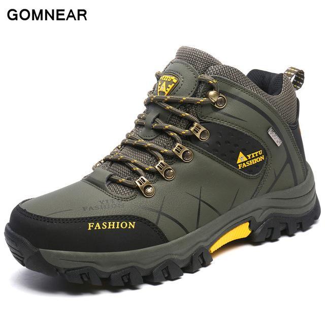 Gomnear Sneakers For Men Outdoor Hiking Fishing Breathable Hunting Antiskid-GOMNEAR Official Store-Army green-6.5-Bargain Bait Box