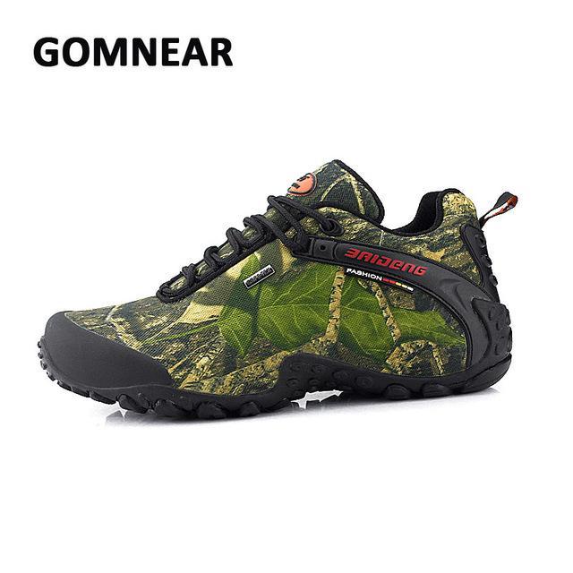 Gomnear Waterproof Hiking Shoes Men Breathable Comfortable Sports Shoes Sneakers-upward Store-Olive-7.5-Bargain Bait Box