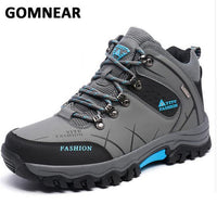 Gomnear Winter Cotton Hiking Shoes For Men Breathable Non-Slip Warm Snow Boots-GOMNEAR Official Store-Gray-6.5-Bargain Bait Box