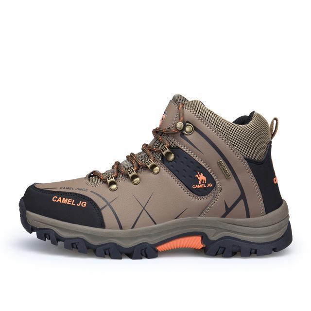 Gomnear Winter Men Hiking Boots Big Size Outdoor Comfortable Trekking Sports-GOMNEAR Official Store-khaki-6.5-Bargain Bait Box