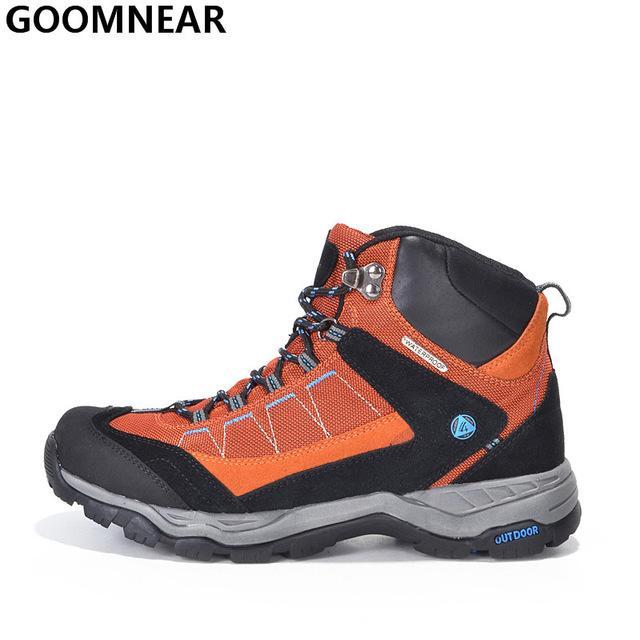 Gomnear Women'S And Men'S Waterproof Hiking Shoes Fishing Outdoor Walking-GOMNEAR Official Store-Orange-4.5-Bargain Bait Box