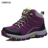 Gomnear Women'S Winter Hiking Shoes Plus Velvet Warm Outdoor Trekking Sport-GOMNEAR Official Store-Purple-5-Bargain Bait Box