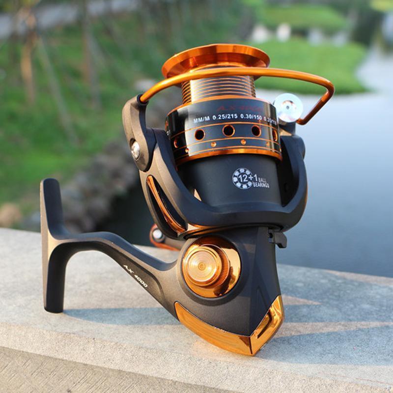 Good Quality Fishing Reel Spinning 500/9000S Metal 12+1 Bb 4.1:1 5.2:1-Spinning Reels-Sequoia Outdoor Co., Ltd-1000 Series-Bargain Bait Box