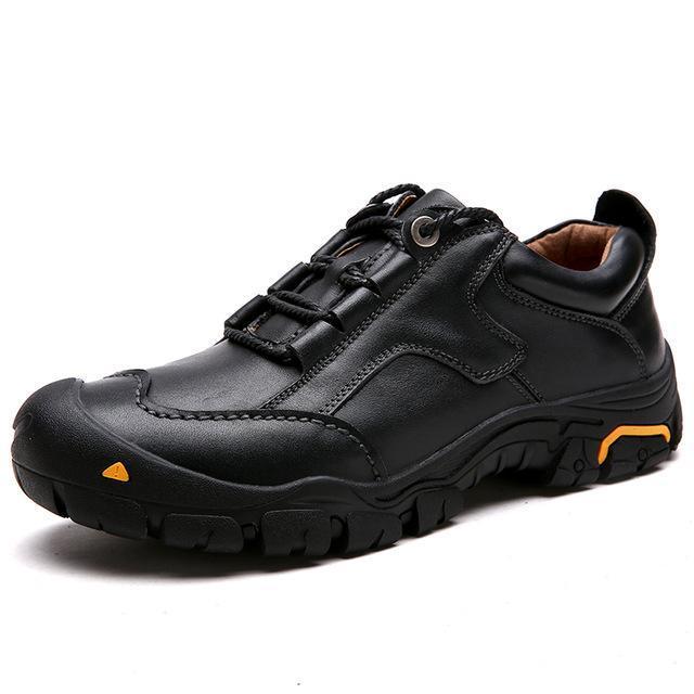 Good Quality Genuine Leather Outdoor Trekking Shoes Man Autumn Winter-ifrich Official Store-hei se-5.5-Bargain Bait Box