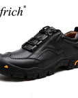 Good Quality Genuine Leather Outdoor Trekking Shoes Man Autumn Winter-ifrich Official Store-hei se-5.5-Bargain Bait Box