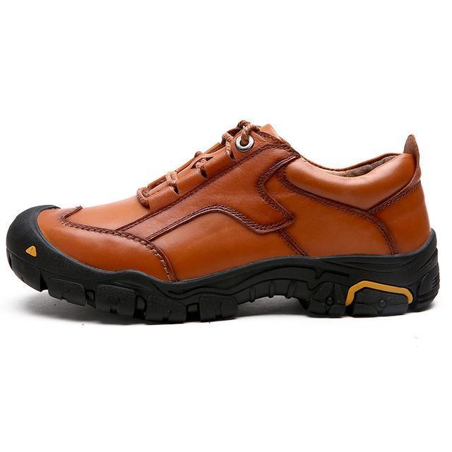 Good Quality Genuine Leather Outdoor Trekking Shoes Man Autumn Winter-ifrich Official Store-zong se-5.5-Bargain Bait Box