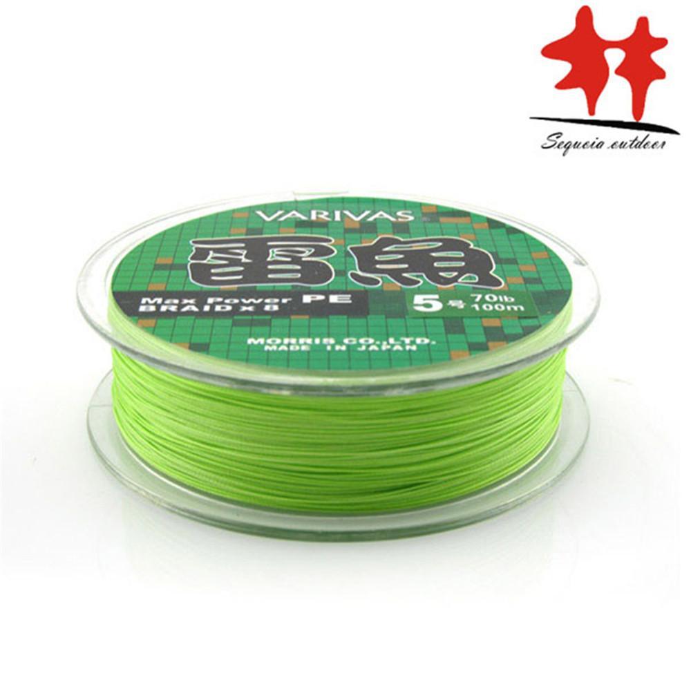 Good Quality Light Green 8 Strands Max Power Pe Braided Fishing Line-Sequoia Outdoor (China) Co., Ltd-1.0-Bargain Bait Box
