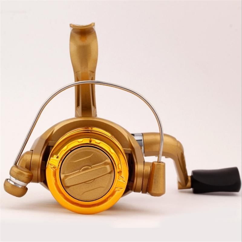 Gorgeous Gold Color Professional 10 Bb 5.2:1 Bearing Metal Fishing Line Cup-Spinning Reels-China Fishing knight Store-1000 Series-Bargain Bait Box