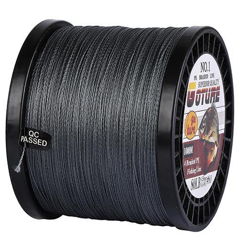Goture 1000M Pe Braided Fishing Line Super Strong Japan Multifilament Cord-Goture Fishing Tackle Store-grey-0.10mm-12LB-Bargain Bait Box