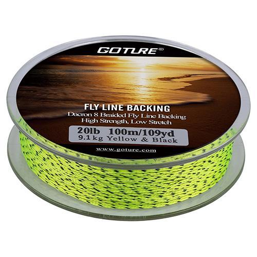 Goture 100M/109Yrd Fishing Line 8 Strands Fly Fishing Backing Line 20L –  Bargain Bait Box