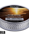 Goture 100M/109Yrd Fly Fishing Backing Line 8 Strands Fishing Line 20/30Lb For-Goture Fishing Tackle Store-20lb White Black-Bargain Bait Box