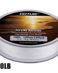 Goture 100M/109Yrd Fly Fishing Backing Line 8 Strands Fishing Line 20/30Lb For-Goture Fishing Tackle Store-30lb White-Bargain Bait Box