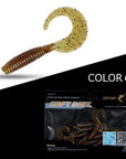 Goture 10Pcs/Lot 6Cm 2G Fishing Lure Soft Grub Worm Bait Curly Tail Silicone-Goture Official Store-C109302-Bargain Bait Box