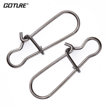 Goture 200Pcs/Lot Swivels Strong Fishing Hook Lure Connector Swivel Nice Snap Zq-Goture Official Store-1-Bargain Bait Box
